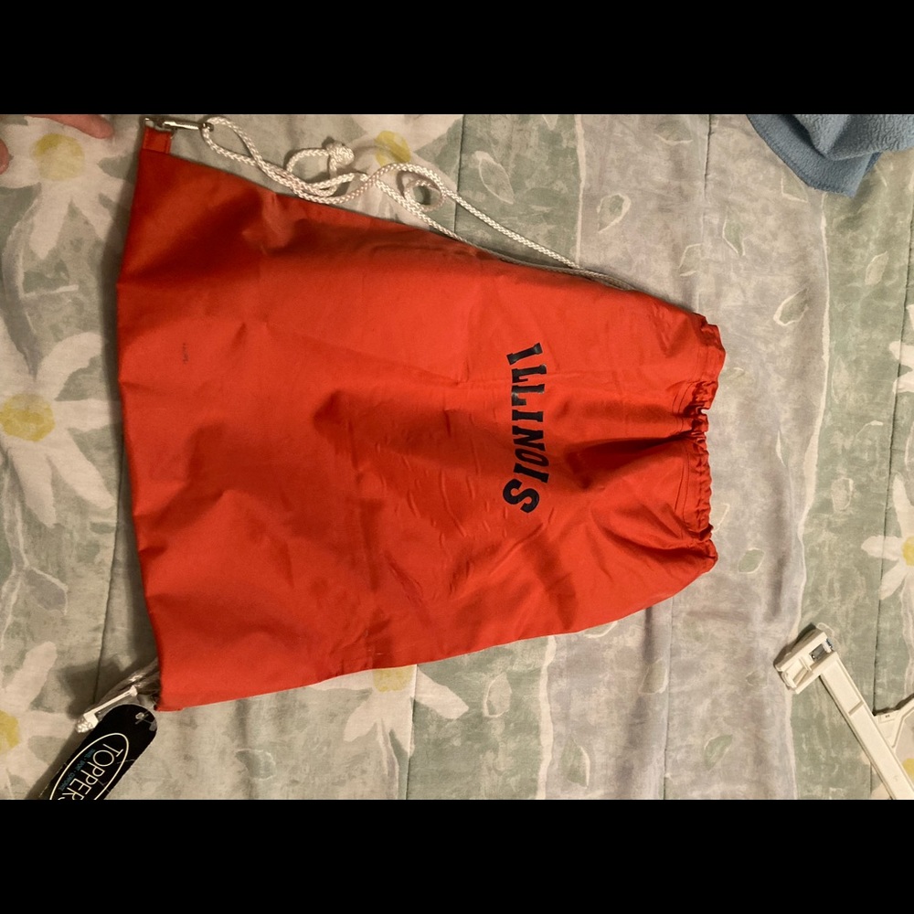 University of Illinois nylon drawstring bag